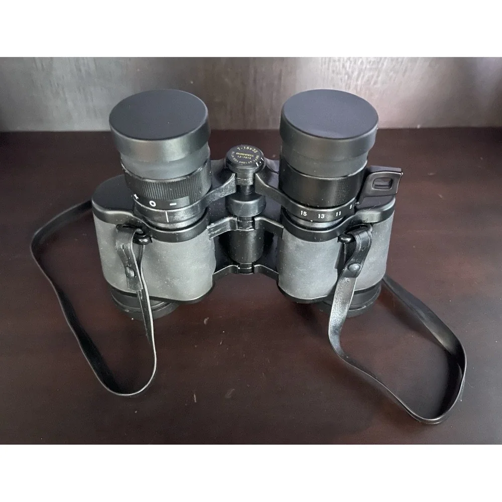 Bushnell Powerview 7–15x35 Zoom‎ Binoculars (Model 13-7016) w/Carry Strap & Case